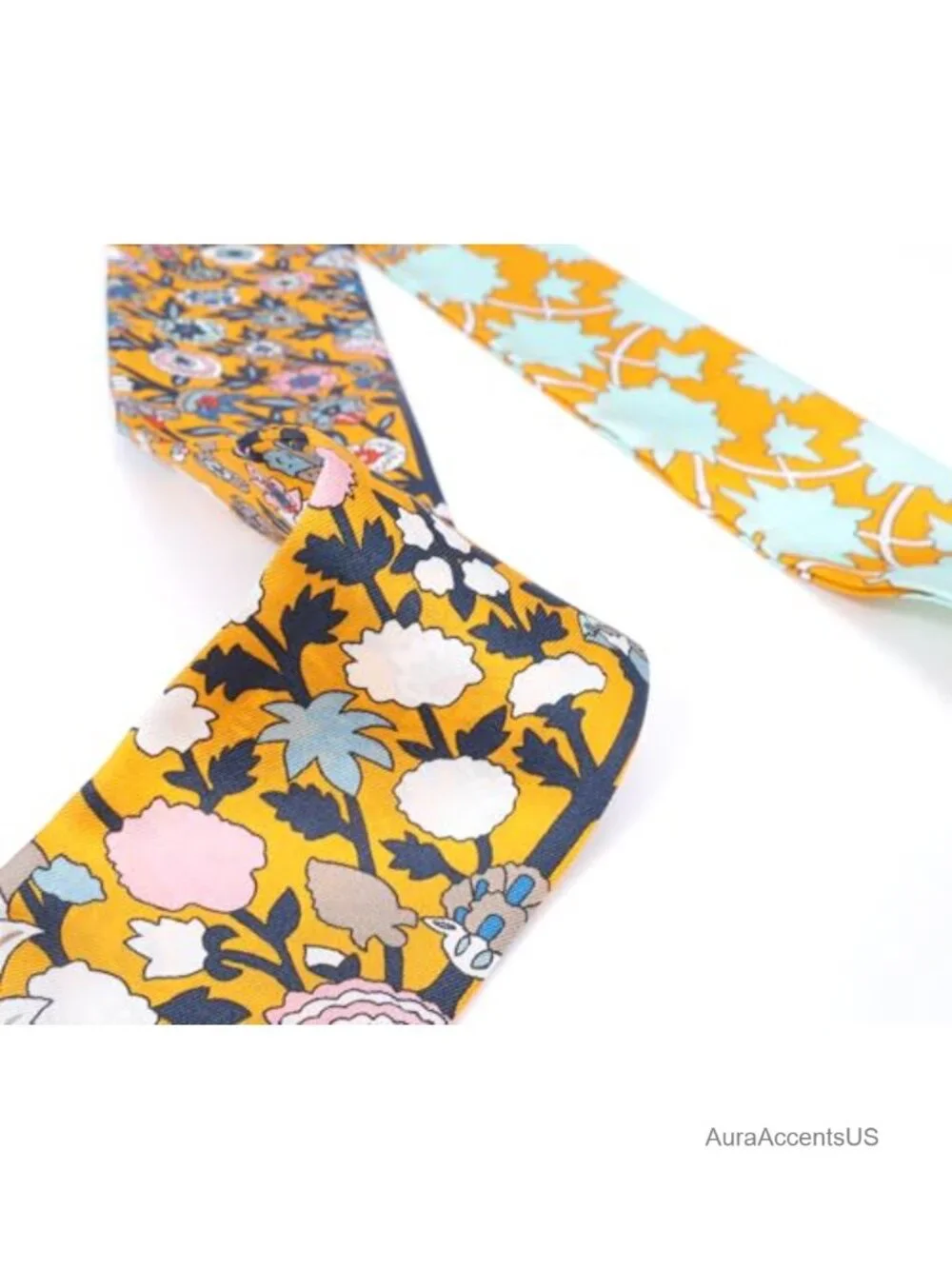100% Mulberry Silk Fashion Scarf Hair Ribbon Necktie Handbag Scarf for Women